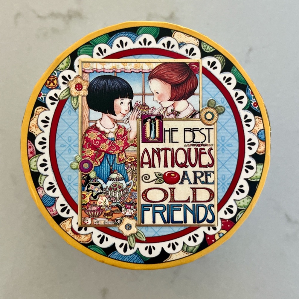Mary Engelbreit Pooch & Sweetheart Gift Box The Best Antiques Are Old Friends